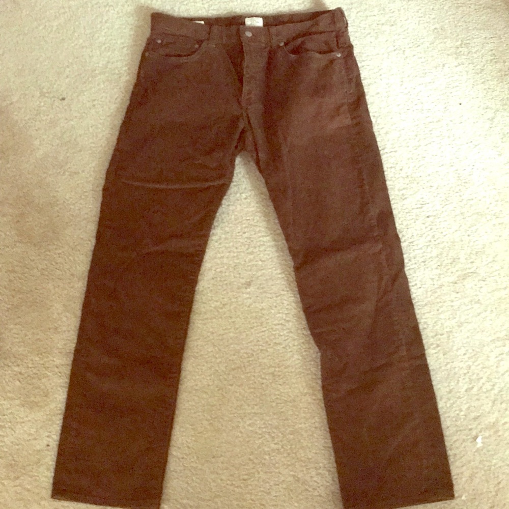 J-Crew 770 stretch slim-fit corduroy pants.